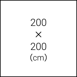 Size:M | 200×200（cm）
